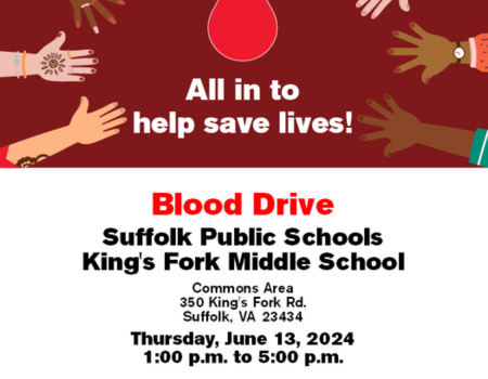  Blood Drive at Suffolk Public Schools